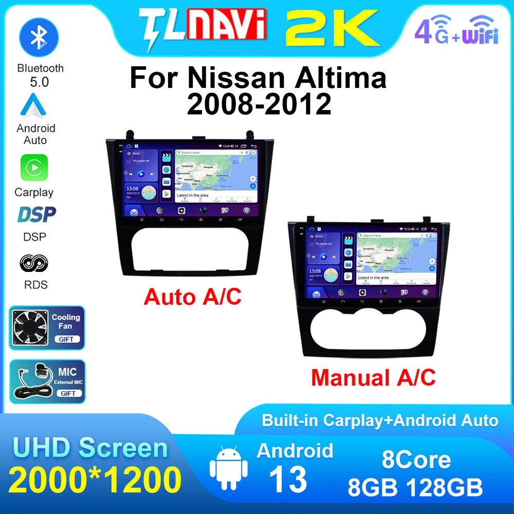 for Nissan Teana for Altima 08-12 Multimedia Video Car Radio GPS Navi Player Screen