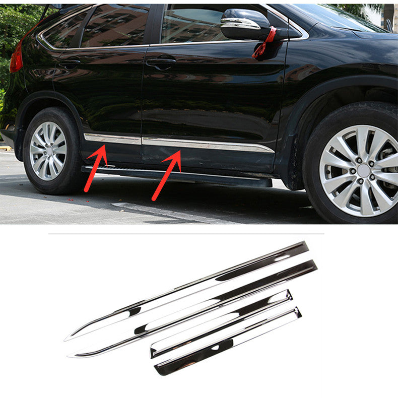 for Honda CR-V 2012-2016 Chrome Side Door Body Guard Molding Cover Trim Garnish