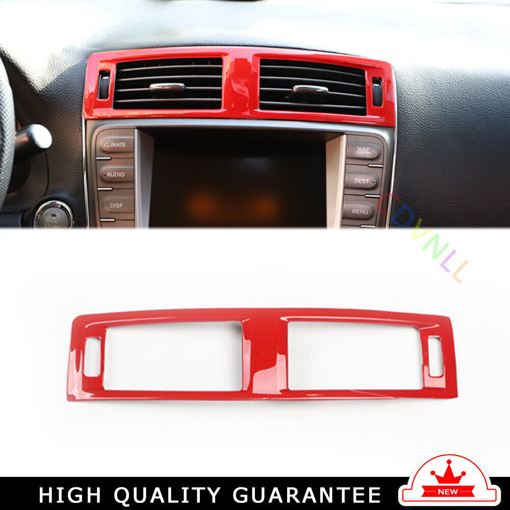 Inner Middle Air Outlet Vent Cover Trim 1PCS Fit for Lexus IS 2006-11 Bright Red