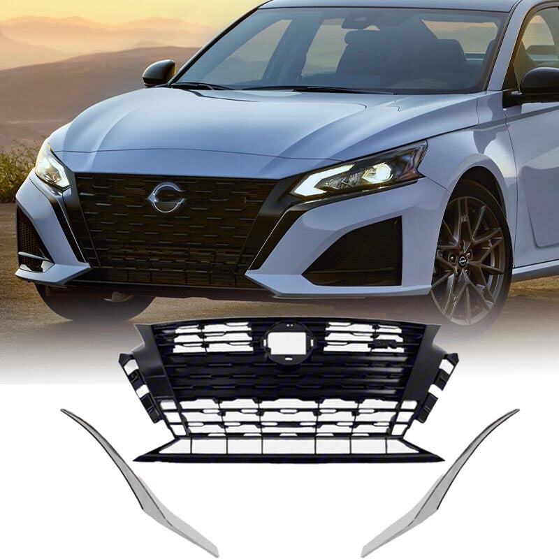 For 2023 2024 for Nissan Altima SR Front Bumper Upper Grille Grille Molding Set