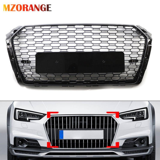 F¨¹r for Audi A4 S4 RS4 B9 2017-2019 K¨¹hlergrill Frontgrills Gl?nz Schwarz 8W0853651