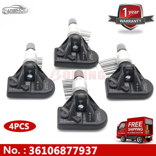 4PCS Tire Pressure Monitor Sensor TPMS 36106877937 for BMW G20 G29 A0009054104