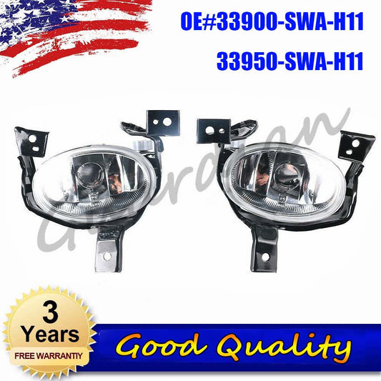 33900-SWA-H11 33950-SWA-H11 Fog Light Fog Lamp Pair for Honda CR-V CRV 2010 2011