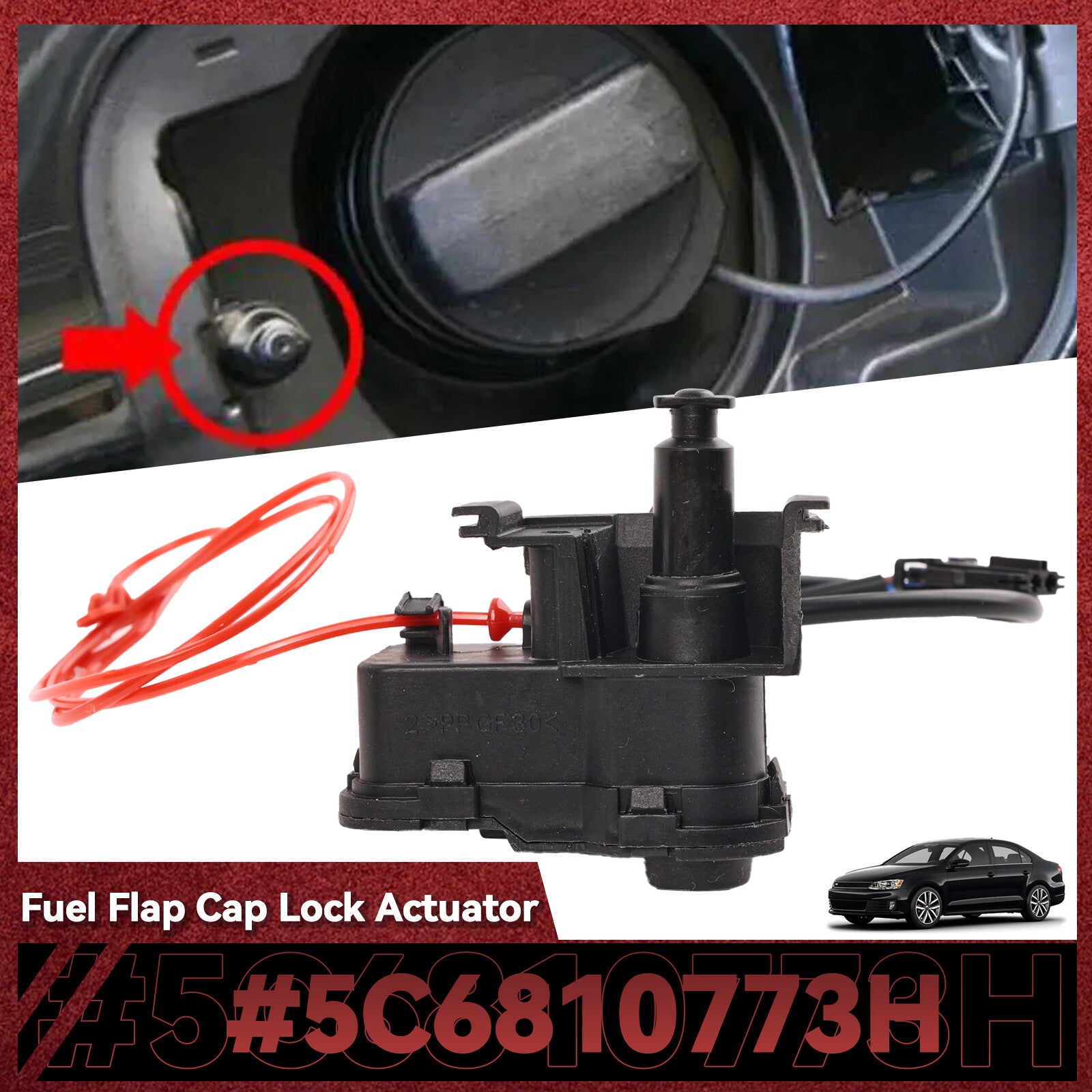DE for VW for Golf 7 actuator central locking actuator vehicle fuel filler flap
