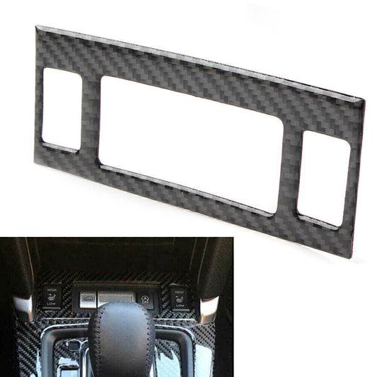Carbon Center Console Gear Shift Panel Trim Cover for Subaru Forester 2013-2018