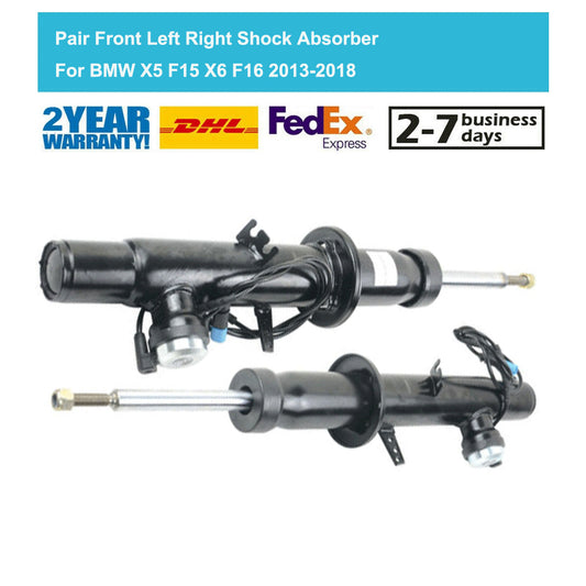 Pair Front Gas Shock Absorbers VDC for BMW X5 X6 X5M X6M F15 F16 F85 2013-2018