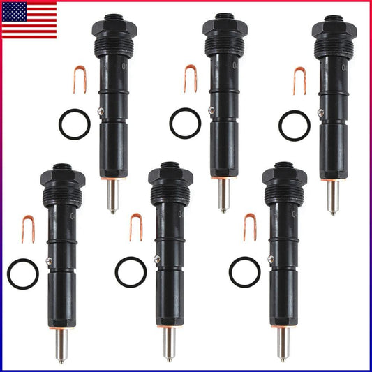 6Pcs Fuel Injectors 0432133864 For 1994-1998 for Dodge 12 Valve 5.9L +50HP