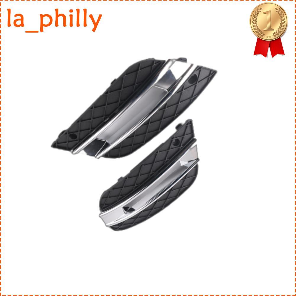 Left Right Chrome Fog Light Cover Front Bumper Grille for ML-Class 2009-2011