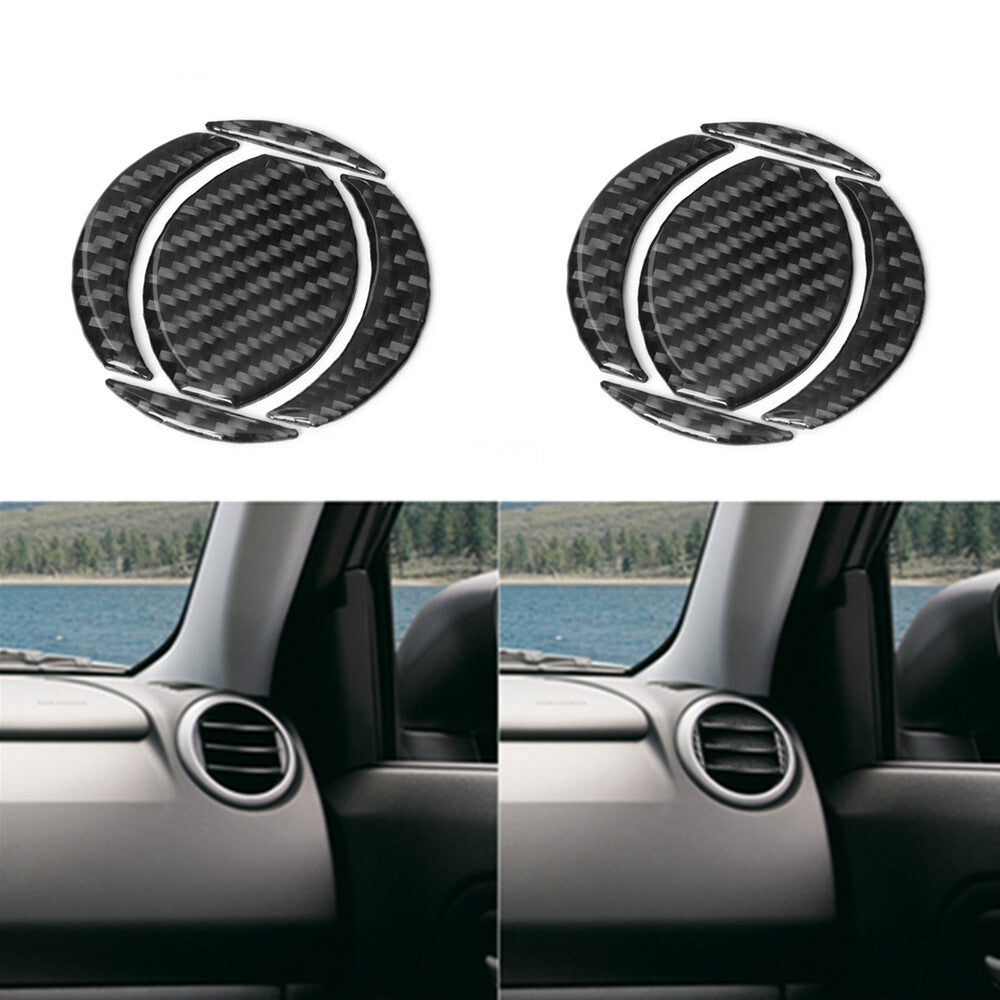 10Pcs Carbon Fiber Air Vent Outlet Cover Trim for Suzuki Grand Vitara 2006-2013