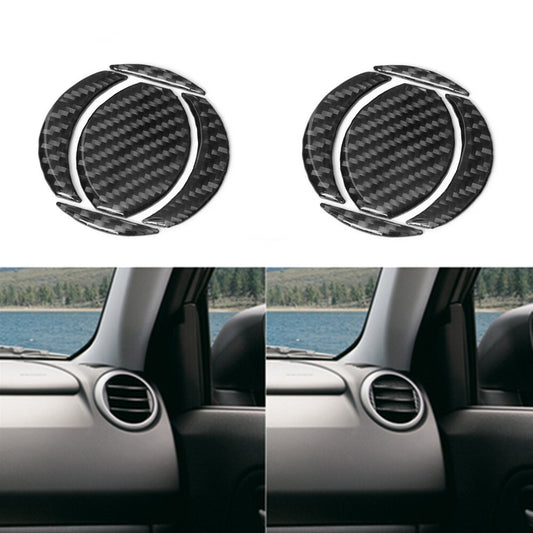 10Pcs Carbon Fiber Air Vent Outlet Cover Trim for Suzuki Grand Vitara 2006-2013