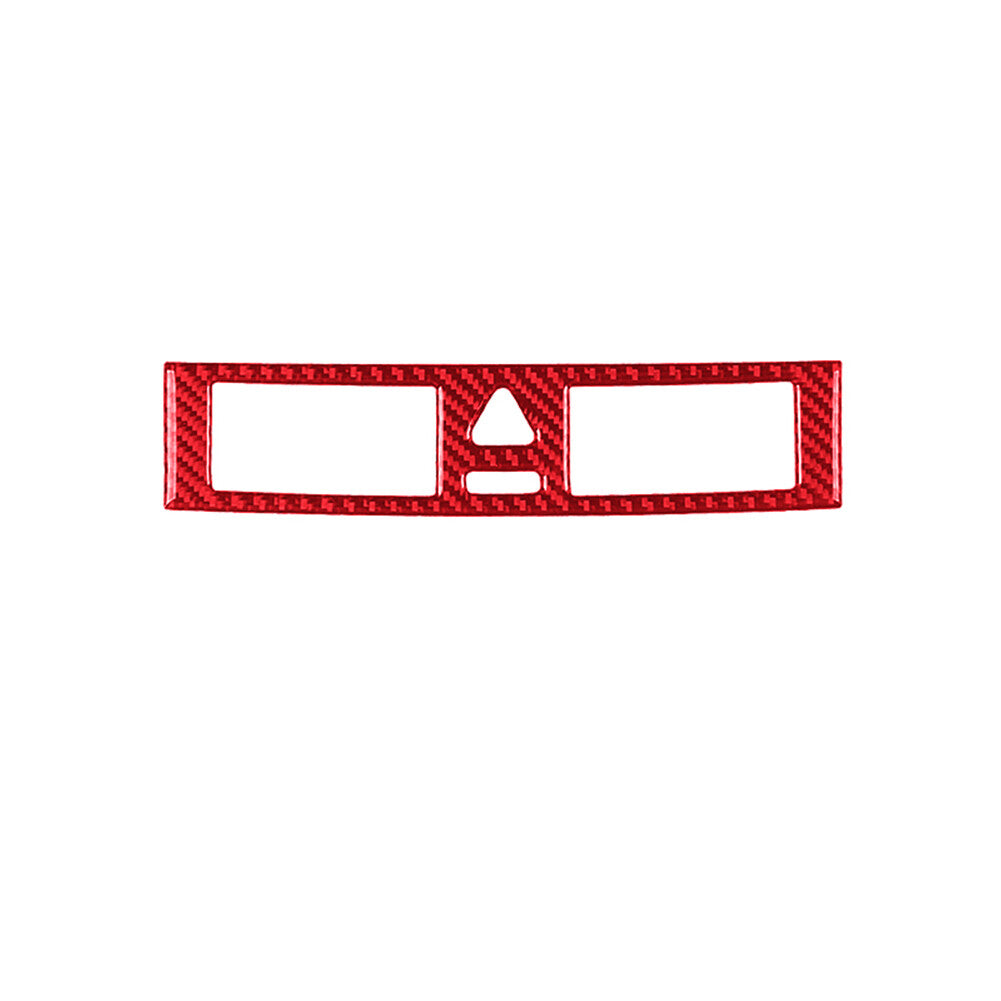Red carbon fiber interior light button cover trim for Mercedes-Benz W203