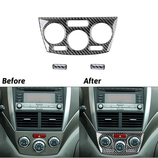 Carbon Fiber Central Climate Console Cover Trim for Subaru Forester 2009-2013