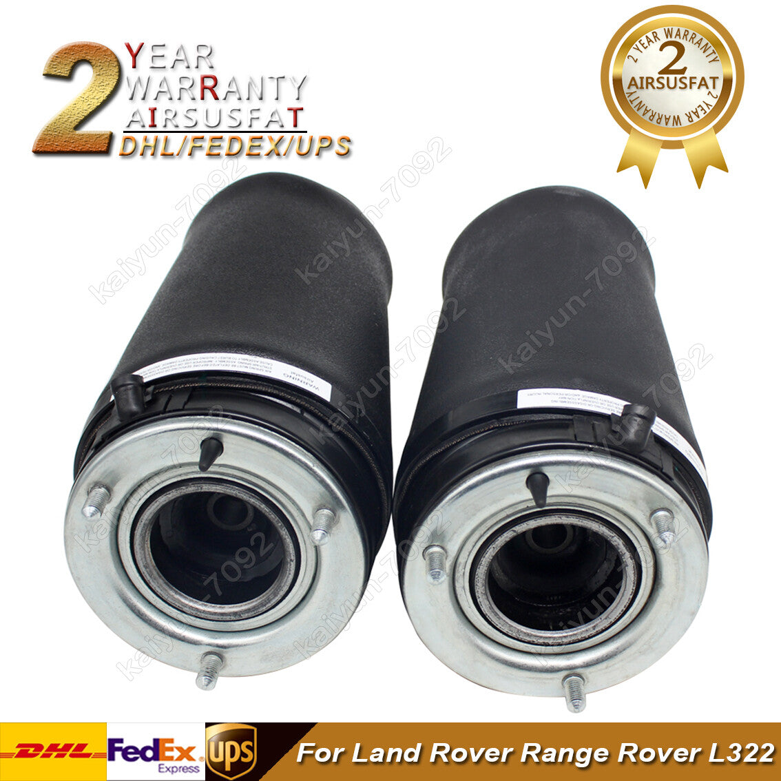 2x for Land Rover for Range Rover L322 Front Air Suspension Spring Bags RNB000750