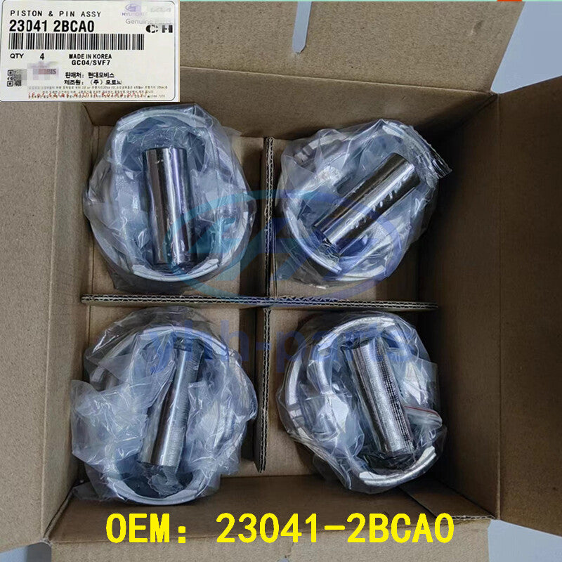 ? ?230412BCA0 1.6L TURBO Piston  Pin Ring STD-AA 4pcs for Hyundai for Kia 2016-2021