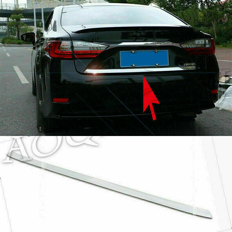 for Lexus ES350 ES300H 15-17 STAINLESS REAR TRUNK TAIL GATE DOOR LID COVER TRIM