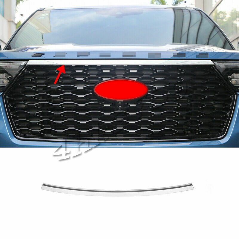 for Ford Explorer 2020-2022 ABS Car Chrome Hood Bonnet Grille Molding Cover Trim