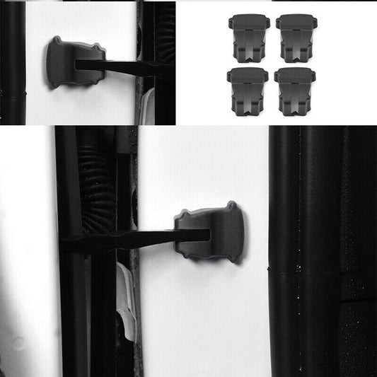 for Hyundai Sonata 2020-2022 2023 Matte Black Side Door Stopper Cover Trim 4PCS