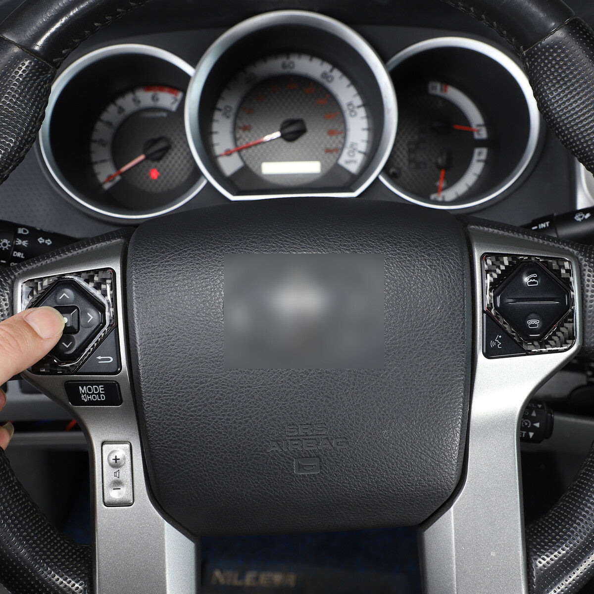 White interior center dashboard console cover trim for Toyota Tacoma 2016-22 USA