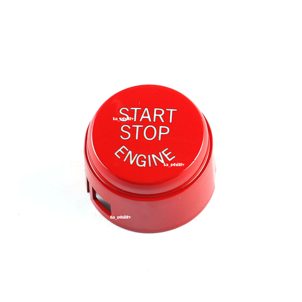 Start Stop Engine Button Switch Cover Cap for BMW 5 6 F01 F02 F10 09-13-Red