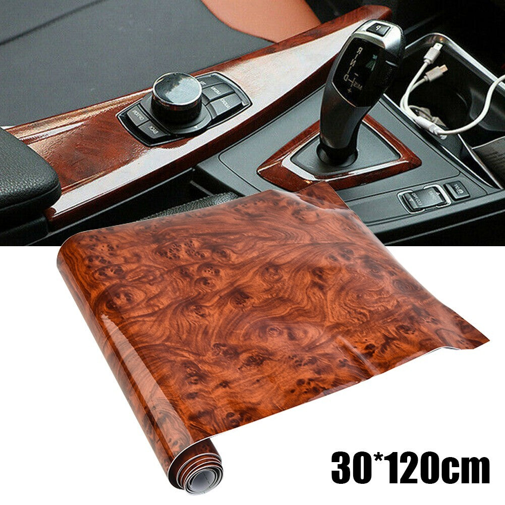 DIY Glossy Car Interior Wood Grain Texture Vinyl Packaging Stickers and Decals