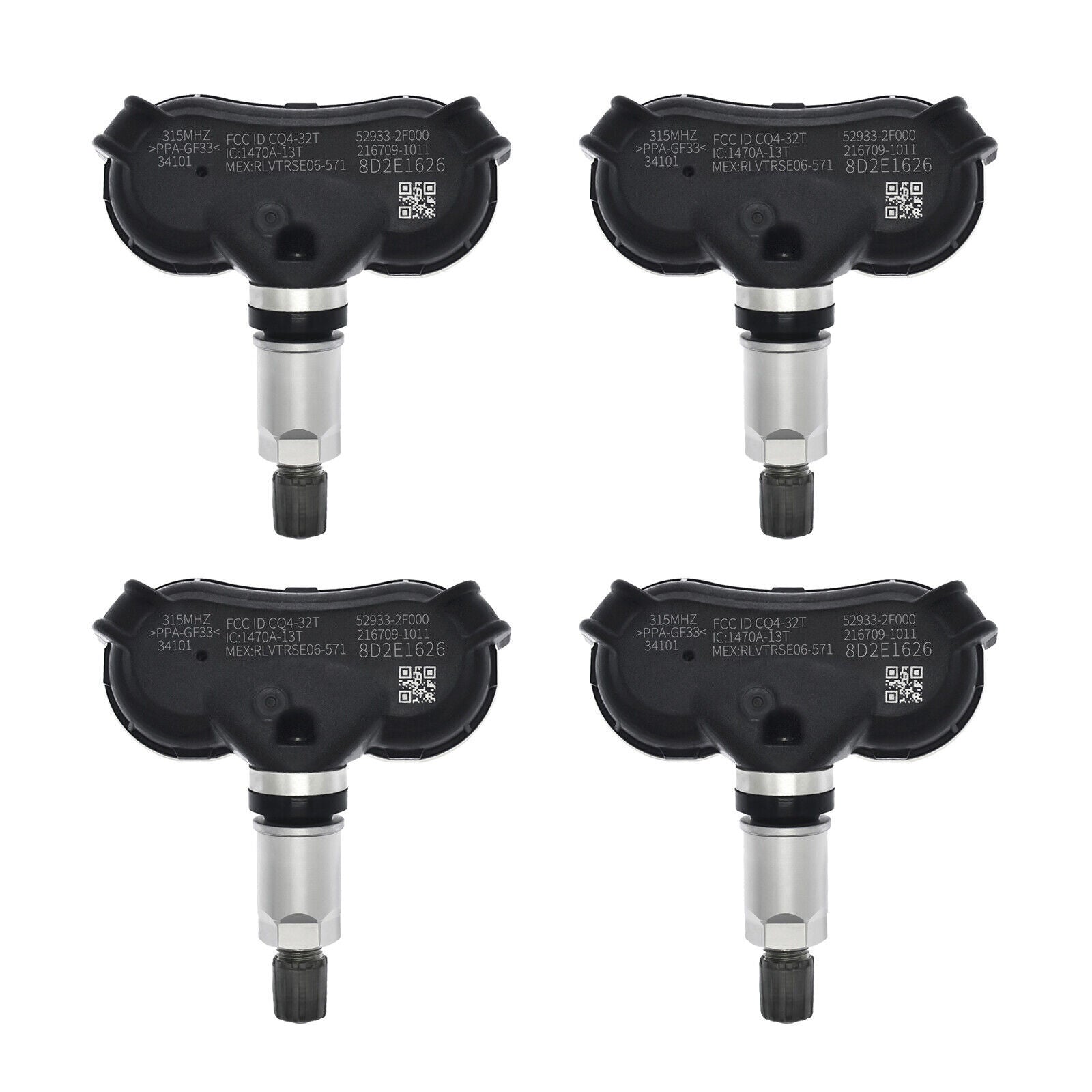 4x Tire Pressure Sensor 315 MHz ?for Hyundai Kona for Genesis Sonata for Kia Rio Spectra