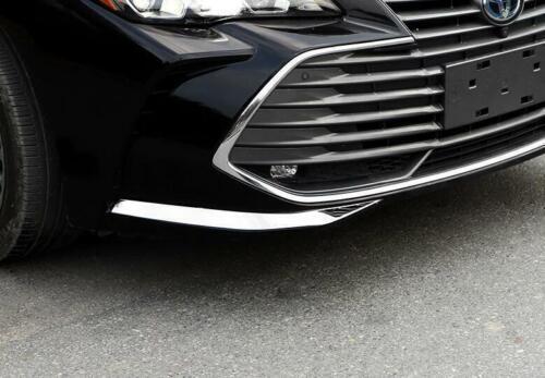 for Toyota for Avalon 2019-2022 Chrome Steel Front Bumper Side Lower Strip Guard 2x