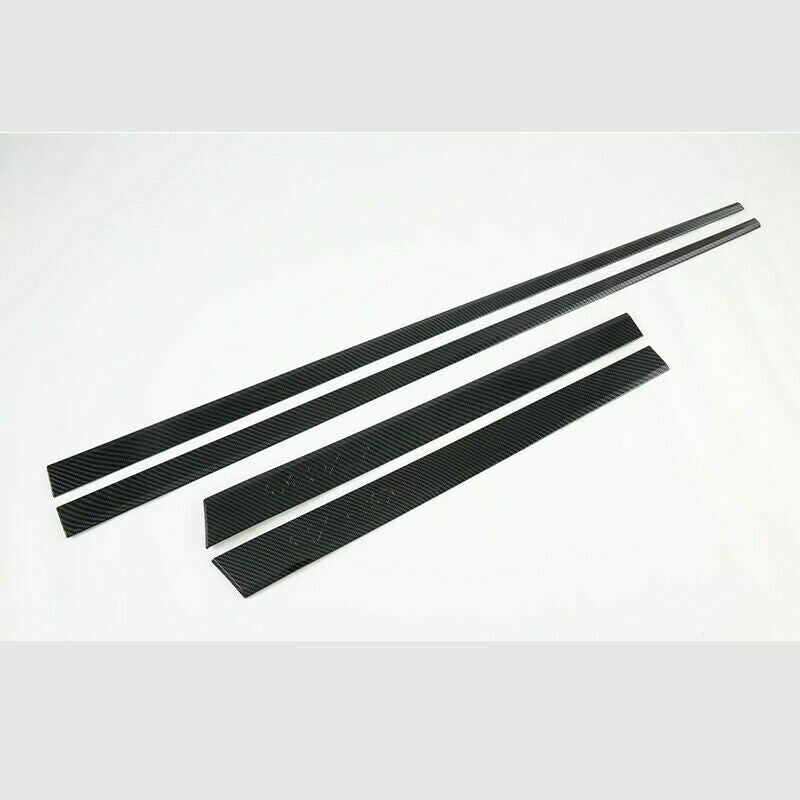 Carbon Fiber Door Body Molding Side Panels Guard Decor for Mazda CX-30 2020-2024