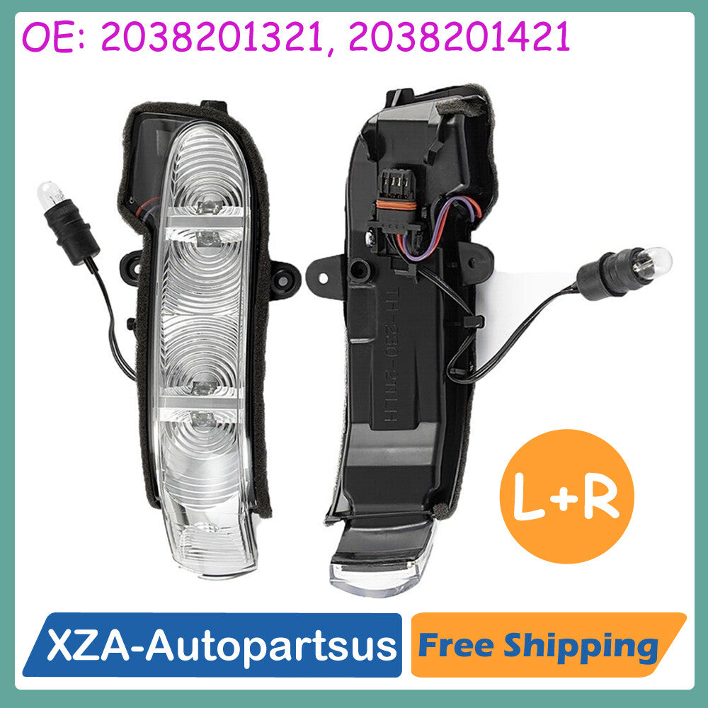 1 Pair Left + Right Mirror Turn Signal Light for Mercedes W211 E W463 G Class