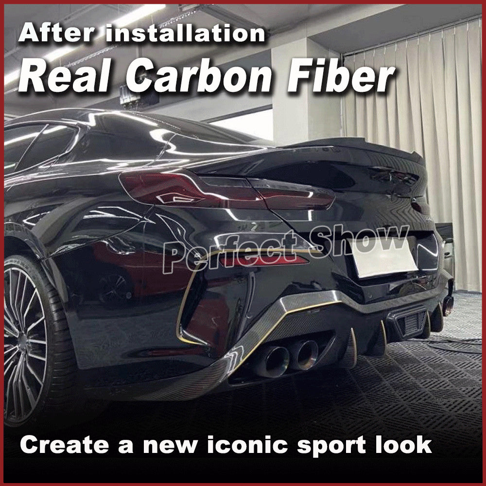for BMW 8 Series G16 F93 M8 M850i 840i 18-24 DRY CARBON Rear Trunk Spoiler Wing