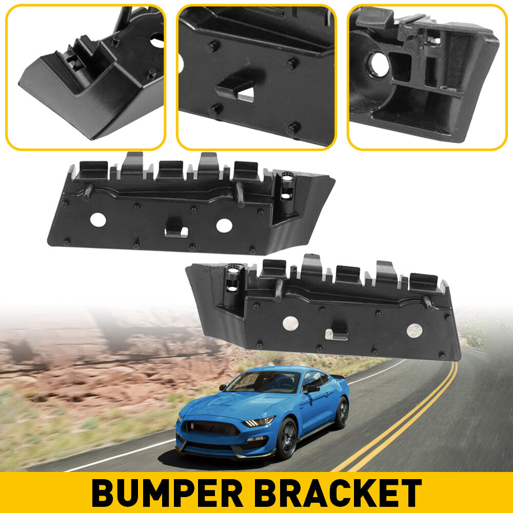 Black LH Right Hand Grip Front Bumper Support Kit for Ford for Mustang 2015 2016 2017 (New)