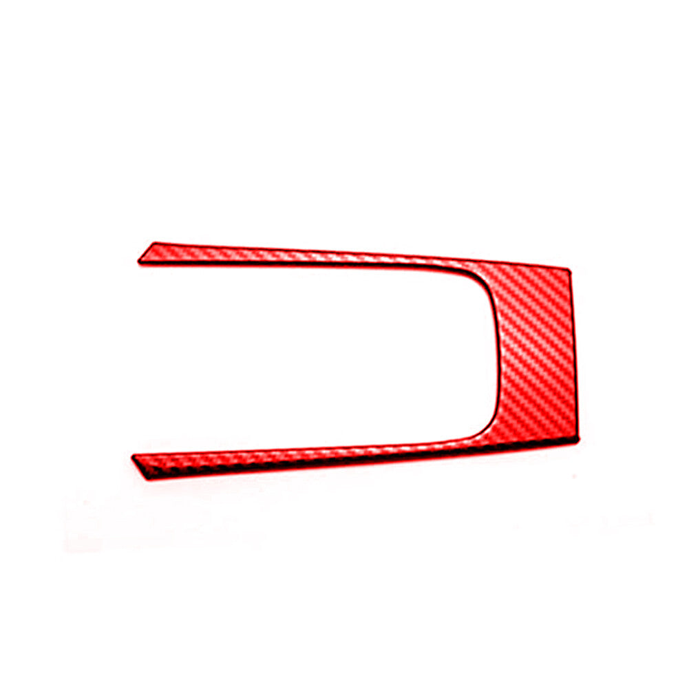 Red Carbon Fiber Gear Shifter Frame Cover Trim for Toyota for Corolla 2014-2018