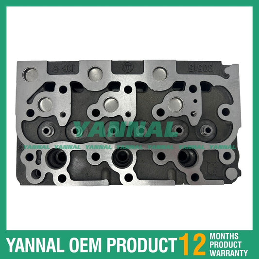 new D1101 complete cylinder head with valves for Kubota