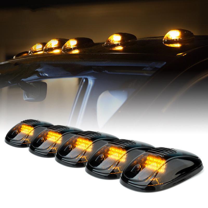 5pc Smoke LED Roof Top Running Cab Marker Light for Chevy Silverado 1500 3500
