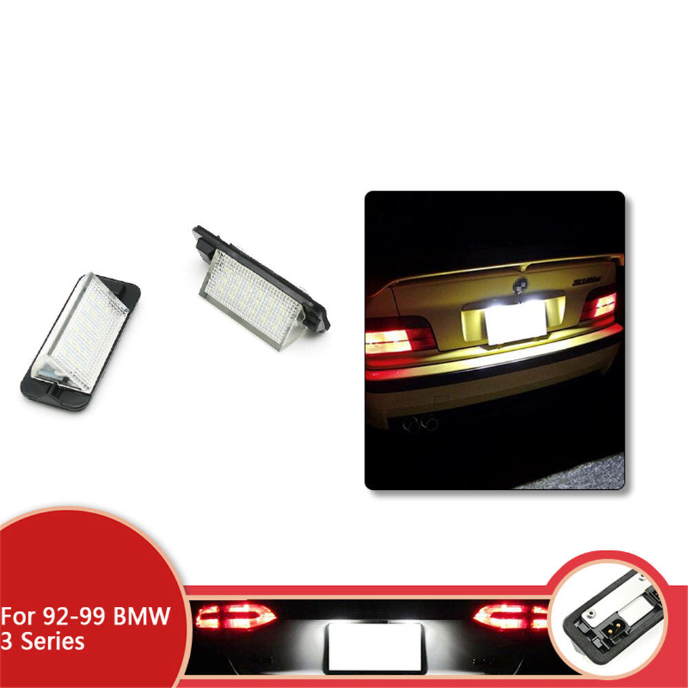 2x for BMW 3 Series E36 1992-1999 Vehicle Rear Led License Plate Lights Lamp US