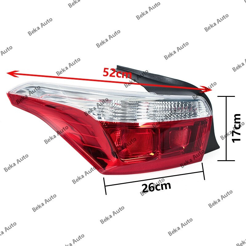 for Citroen C-Elysee Sedan 2014-2016 Left Rear Bumper Tail Light (Without Bulb)