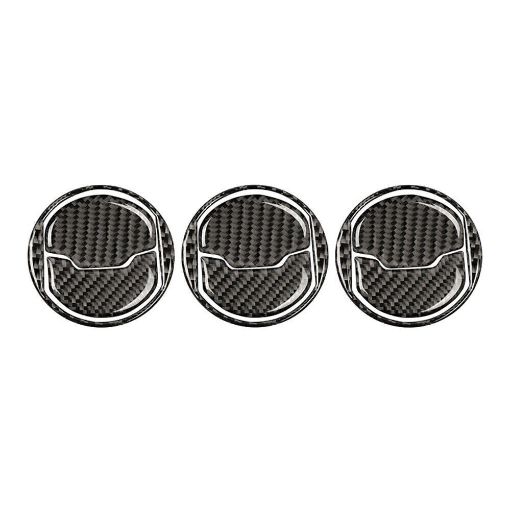 for Ford for Mustang 2015-2019 9x Carbon Fiber Interior Air Vent Outlet Frame Trim