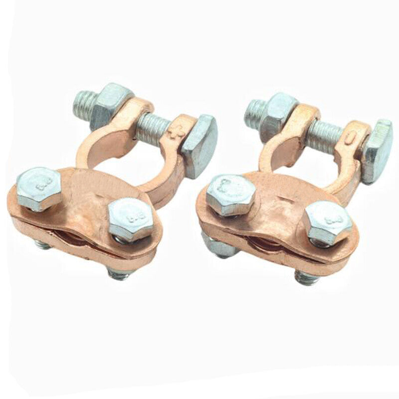 2-pack of universal automotive battery clip terminal connectors with copper pins 16mm-18mm