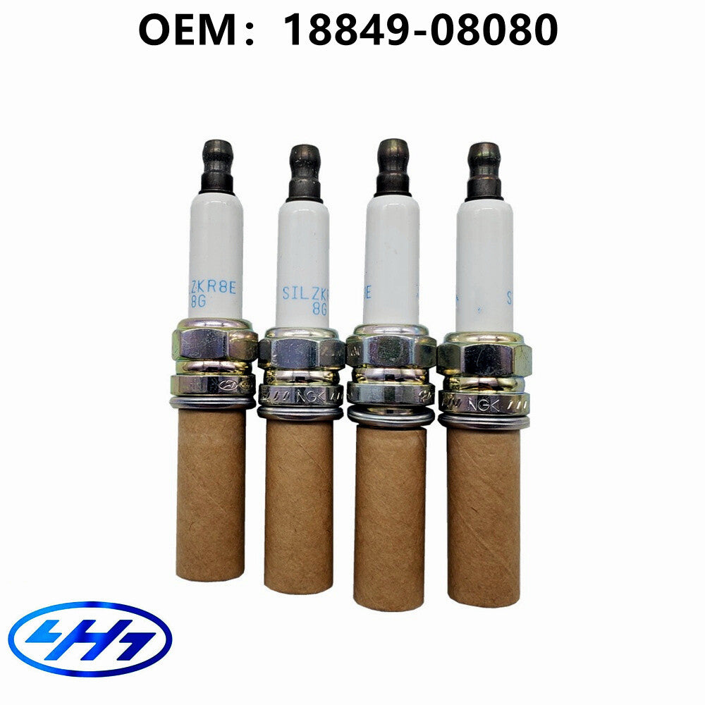 Spark Plug-Turb 18849-08080 X4Pieces for HYUNDAI for VELOSTER Sonata for Tucson for Kia