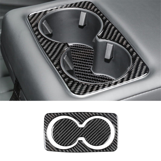 for Ford for Mustang Mach-E 2021-2022 2Pcs Rear Cup Slot Holder Panel Trim Cover