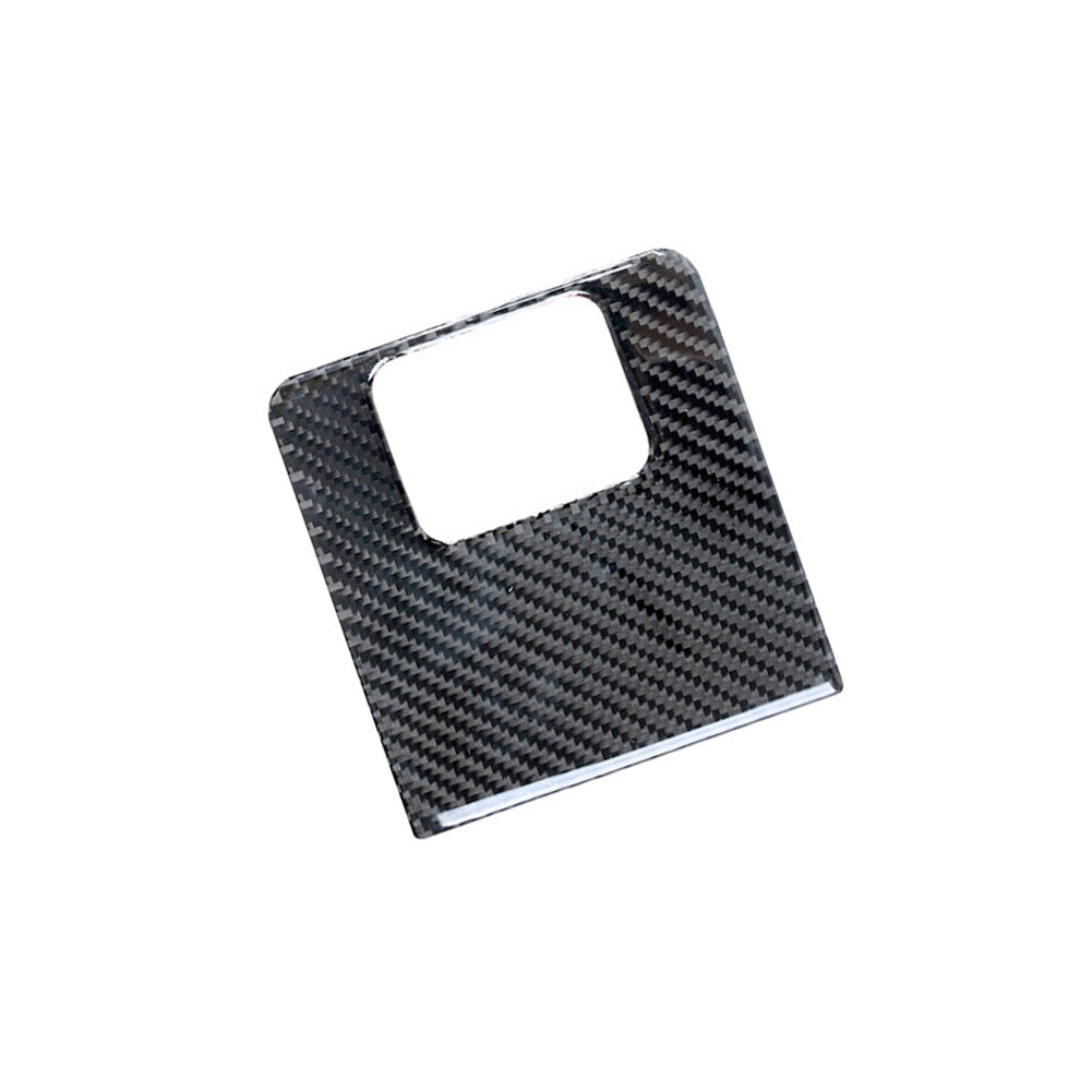 Carbon Fiber Driver's Storage Box Panel Trim for Toyota Highlander 2008-2013