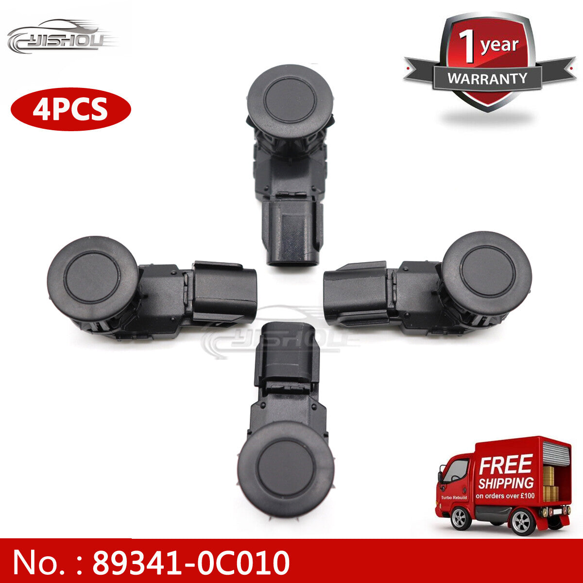 89341-0C010 Black bumper parking sensor suitable for Toyota RAV4 Tacoma Tundra 2014-18
