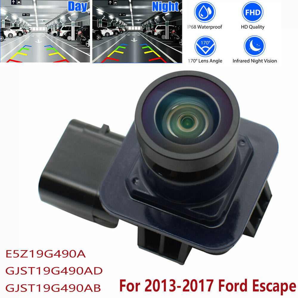 Rearview backup camera kit for 2013, 2014, 2015, 2016, and 2017 for Ford Escape EJ5Z19G490A