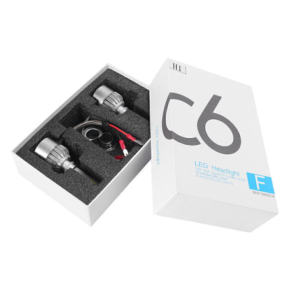 2x COB H4 3800LM 72W LED Car Headlight Conversion Kit Hi/Lo Beam Bulbs 6000K