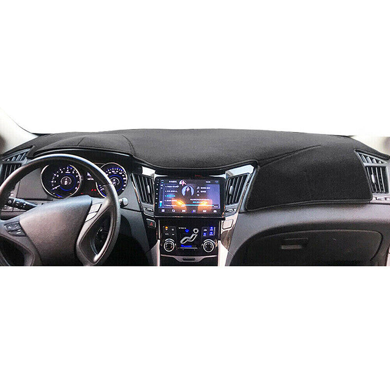 for Hyundai Sonata 2011-2014 black Inner Dashboard Dash Cover Dashmat Mat Carpet
