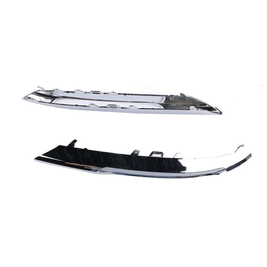 for Mercedes for Benz E CLASS W212 2009-2012 PAIR Front Bumper Fog Light Grille Trim