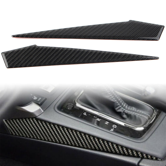 Carbon Fiber Gear Shift Panel Side Cover Trim for Subaru Forester 2013 2014-2018