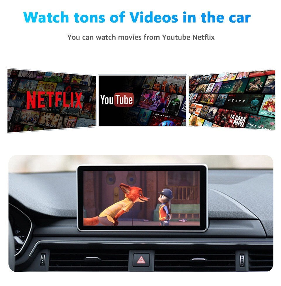 2+8G Quad Core Carplay AI Box Wireless Android Auto Adapter Car Multimedia Video