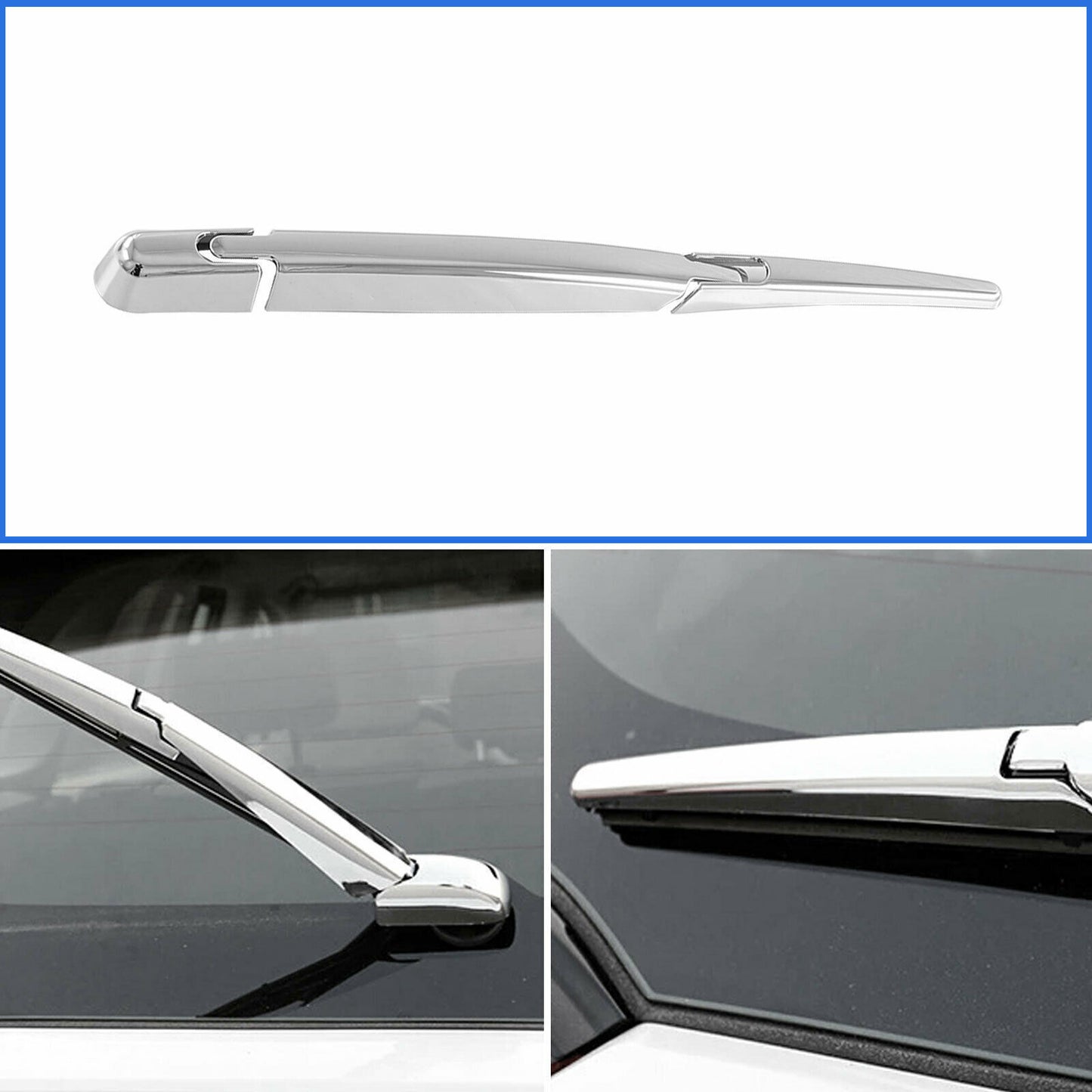 Chrome Rear Windshield Wiper Blade Cover Trim Molding for Toyota for Sienna 2021-22