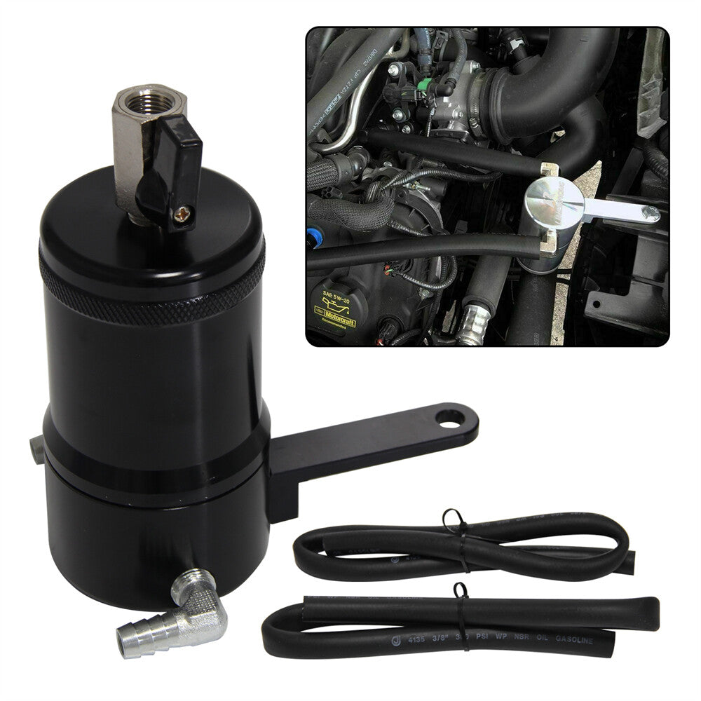 Oil Catch Can Reservoir Tank Billet For 11-17 for Ford EcoBoost F-150 5.0L Explorer