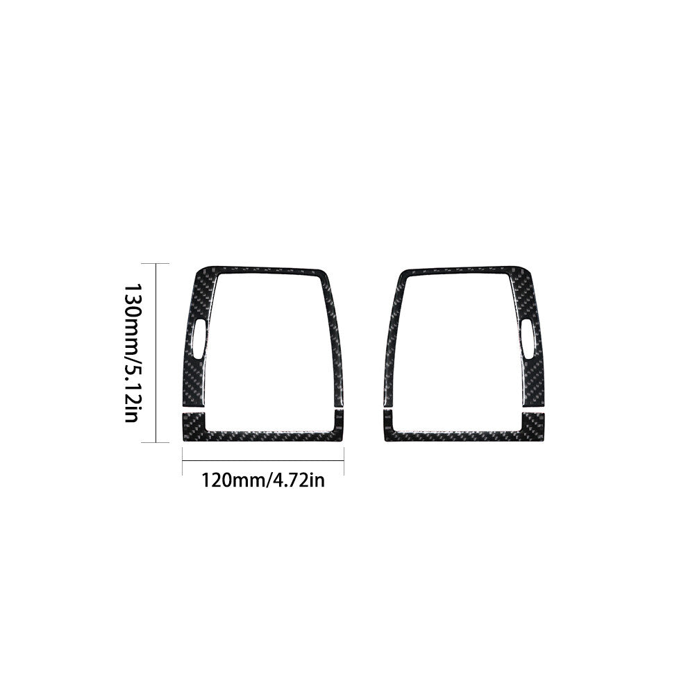 4X Carbon Fiber Side Air Outlet Trim for BMW X5 2000-2006